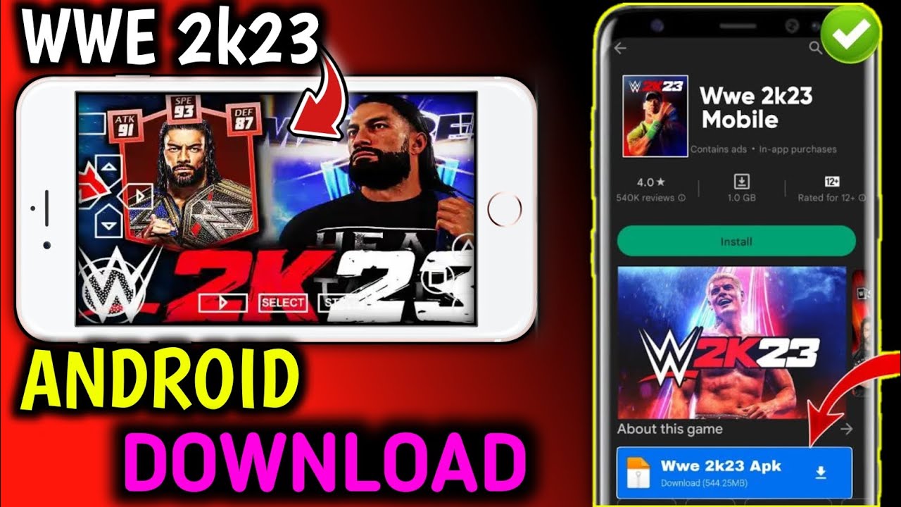 WWE 2K23 Download For Android | How To Download WWE 2K23 On Mobile Android | WWE 2k23