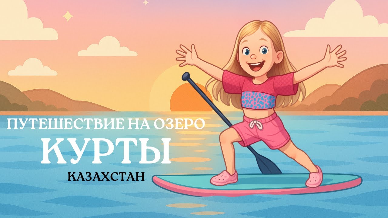 Путешествие на озеро Курты. АСРМ-видео. Красивые виды, катание на сапах.