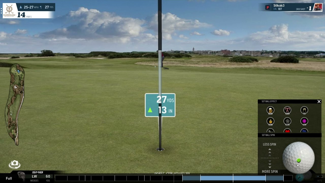 WGT Golf St Andrews #14 27-Yard Hole-out Eagle