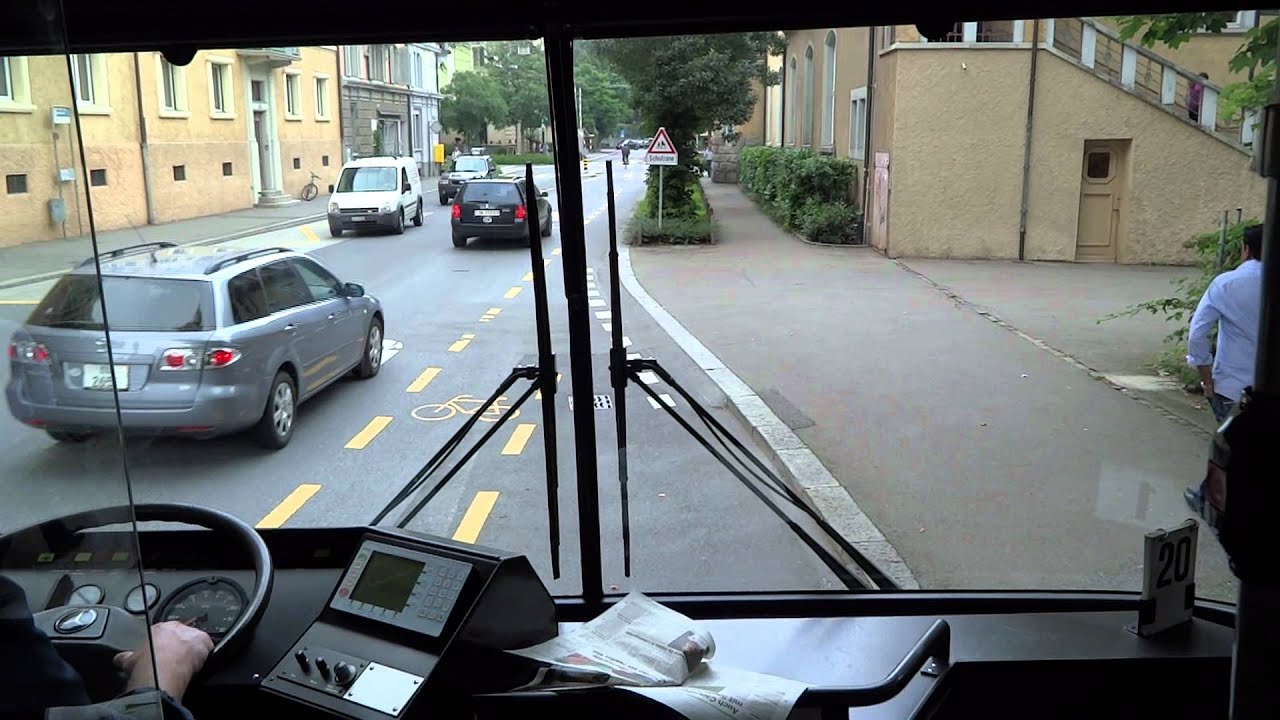 Ride in NAW trolleybus 258 Lucerne
