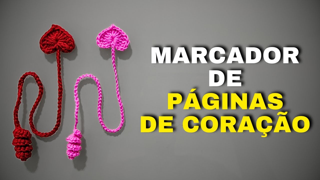 Passo a passo: Marcador de Páginas de Coração