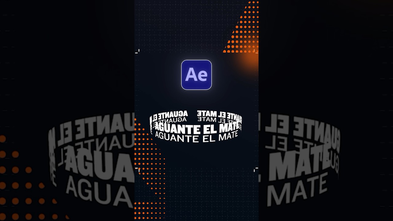 Crea Texto 3D GIRATORIO en After Effects!