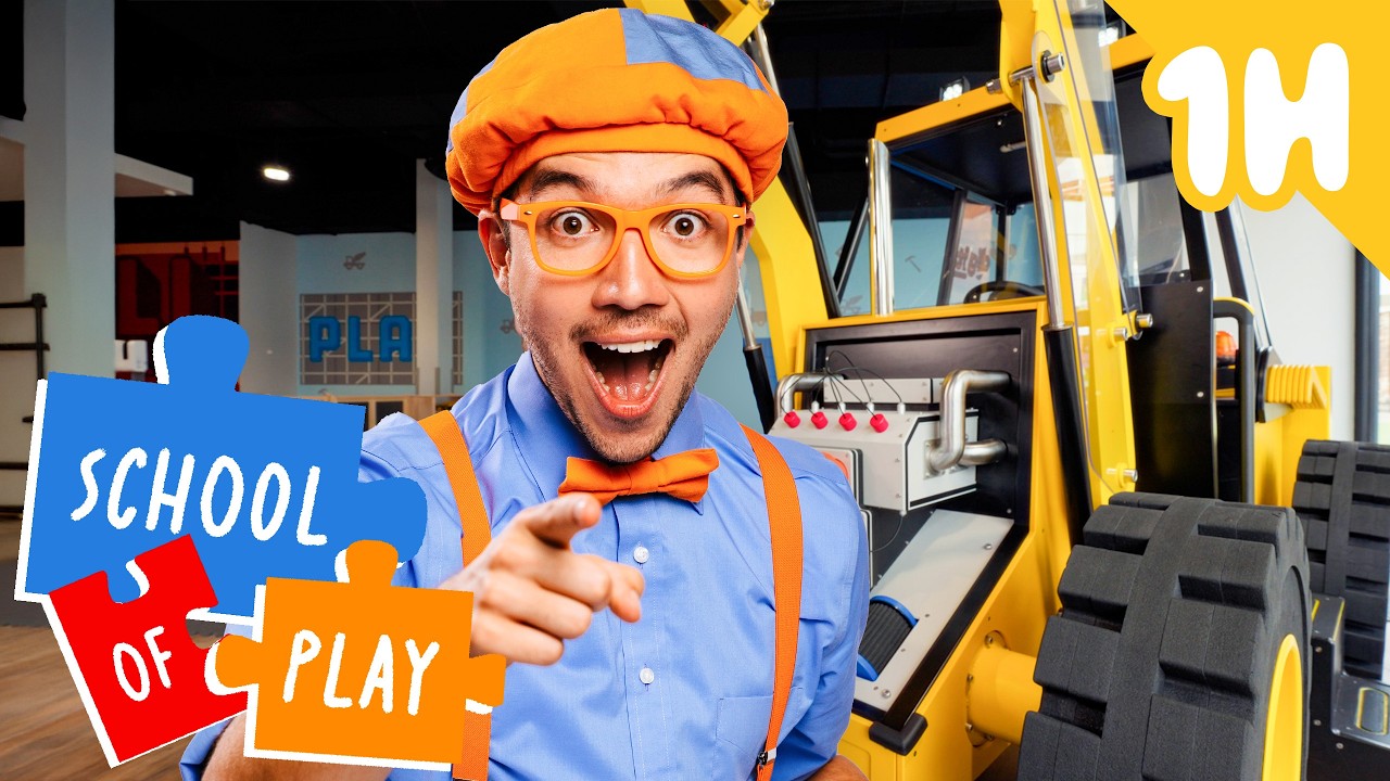Dig It With Blippi! Fun At The Indoor Playground | Blippi | School of Play