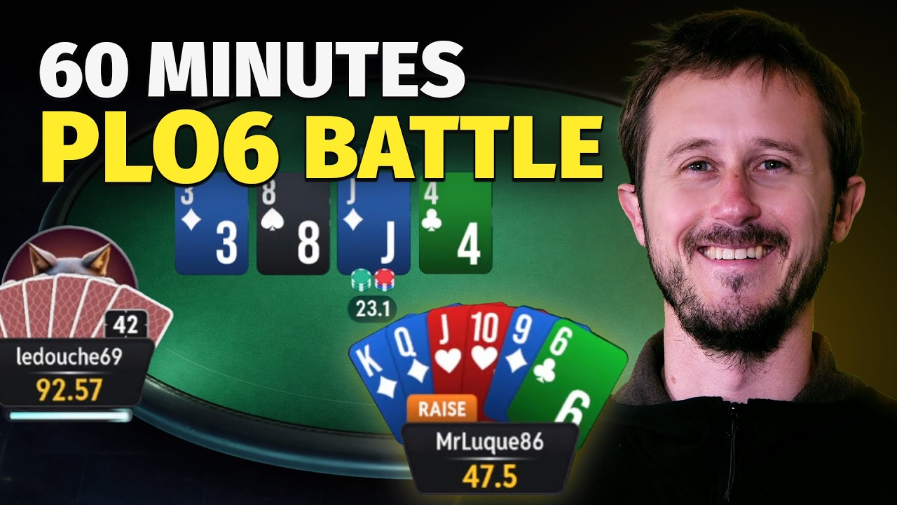Один час полной концентрации за игрой в 6-карточный PLO CoinPoker [Код LUUK]