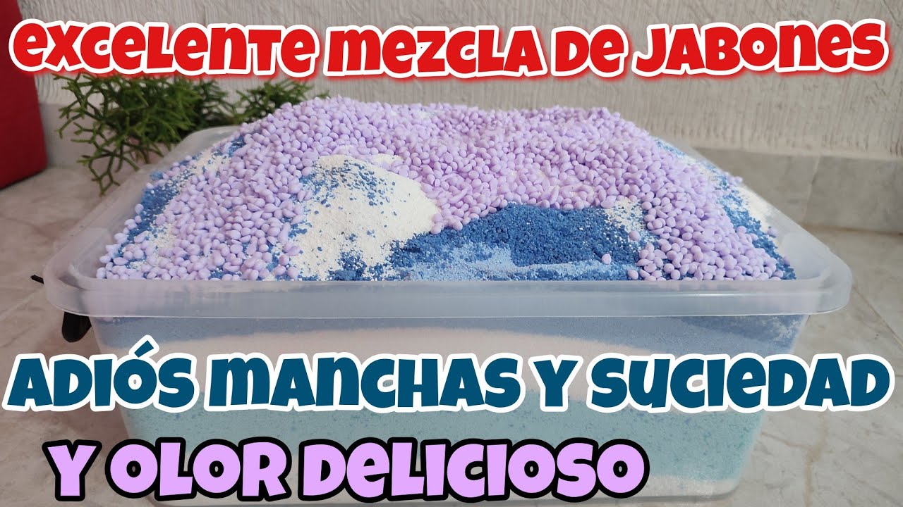 ✨Excelente mezcla de jabones en polvo para ropa de color!! ADIOS MANCHAS Y  CON OLOR RICO!!