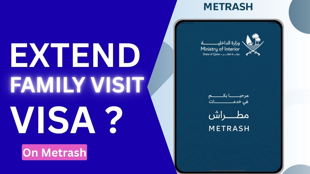 How To Extend Qatar Family Visit Visa On Metrash App | Hassam vlogs 
