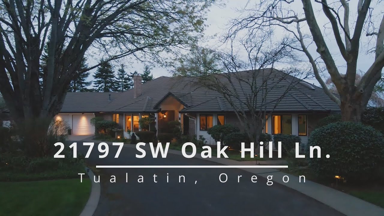 One Level Stafford Estate on 5+ Acres ~ Video of 21797 SW Oak Hill Ln. ~ Oregon luxury homes