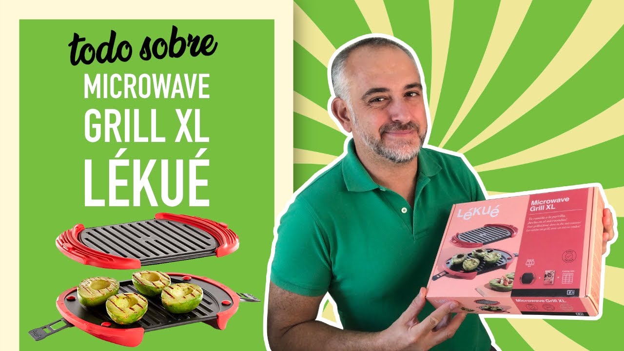 🍃 Todo sobre LÉKUÉ Microwave Grill XL - Cocina sana y rápida con microondas sin usar casi aceite