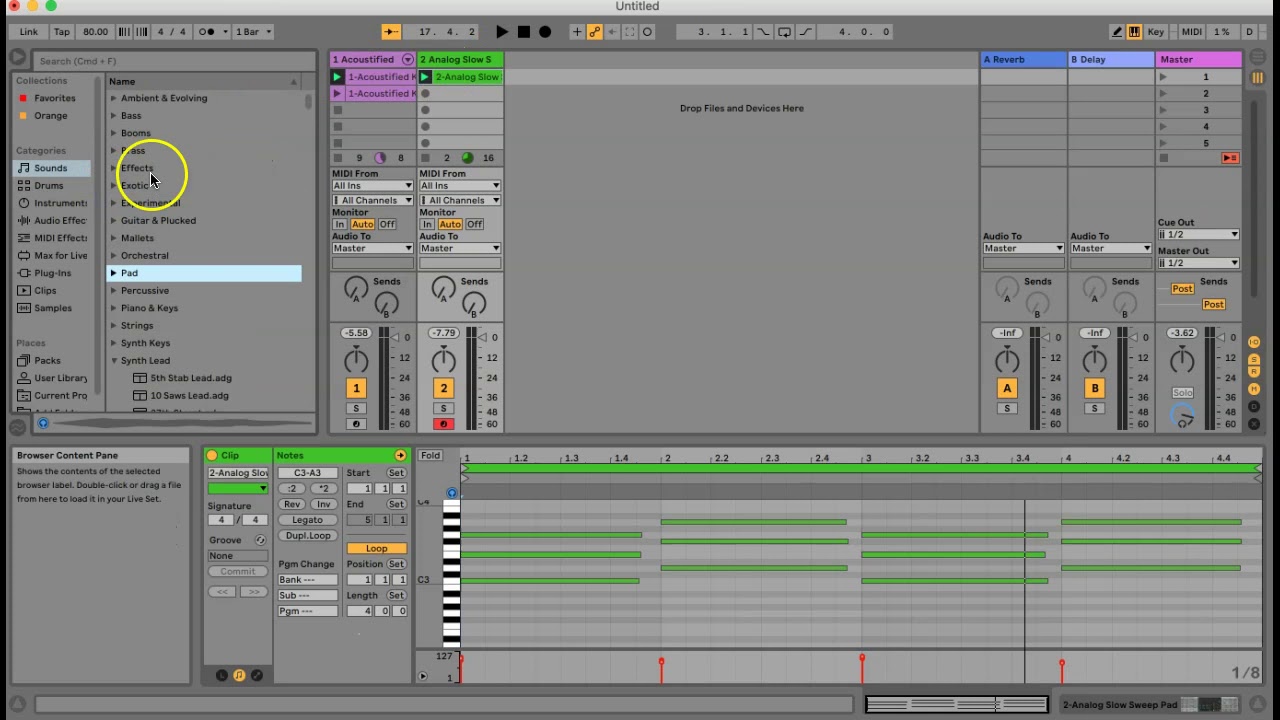 Recording Clips in Ableton Live 10