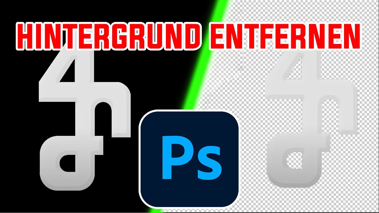 PHOTOSHOP TUTORIAL - LOGO/OBJEKT FREISTELLEN 📐✂