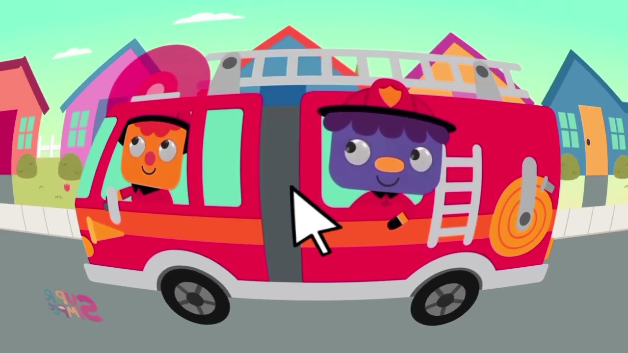 Here Comes The Firetruck Song Super Simple Learning | Visual Effects 