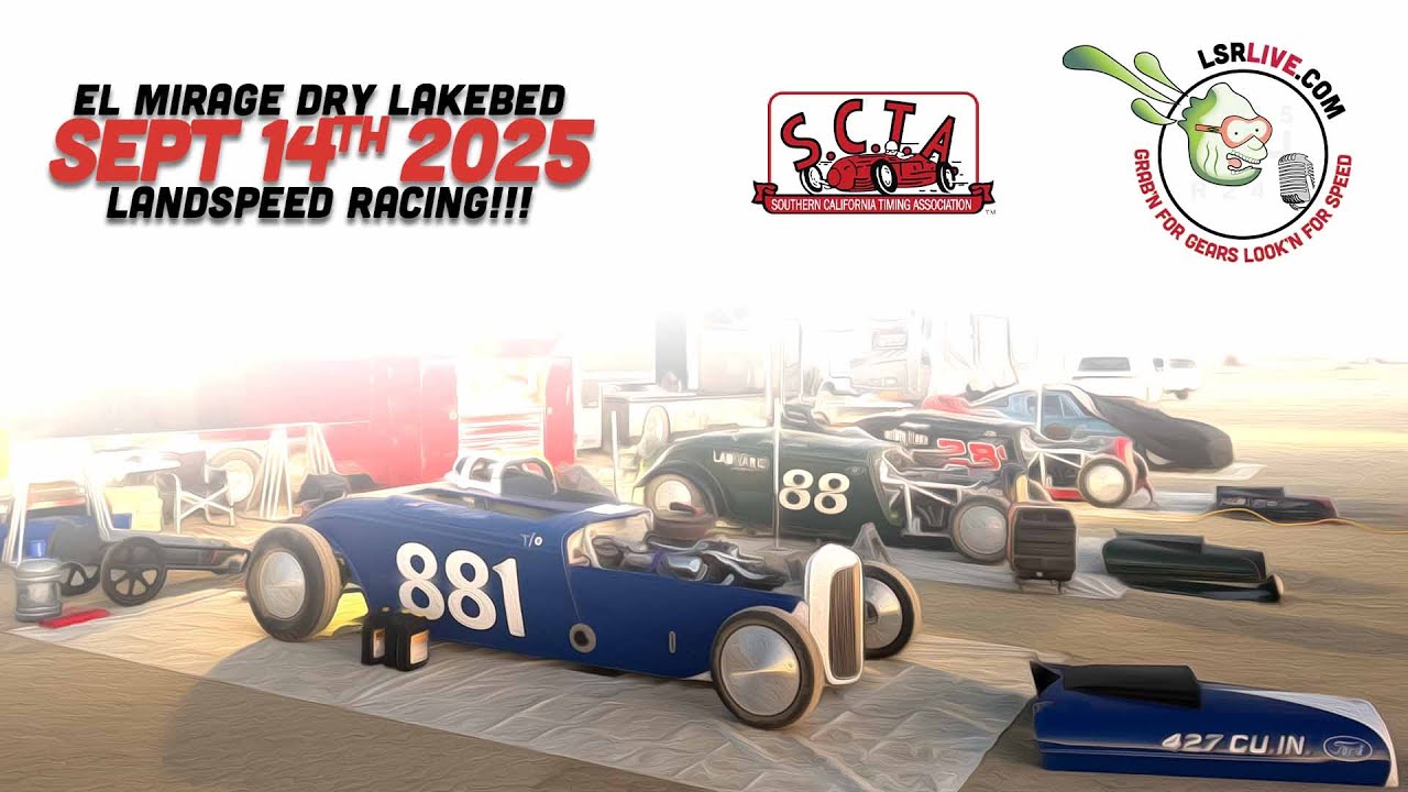 SCTA El Mirage Dry Lake Racing September 2025