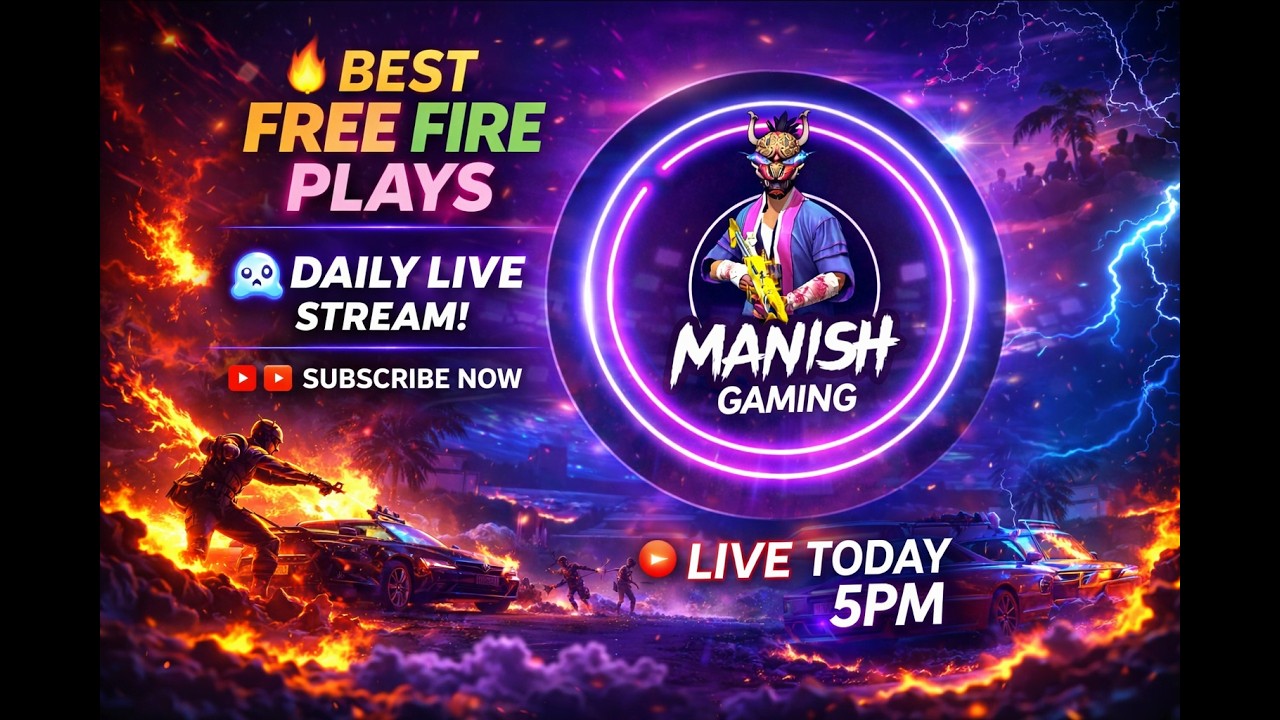 👑 Free Fire Live | Tamil Gameplay | MANISHA GAMING YT 🔴