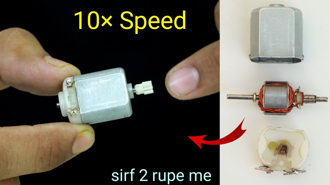 आप की DC Motor 10 गुना तेज चलेगी || How to increase Mini Dc motor RPM || DC motor || mr. dharoniya