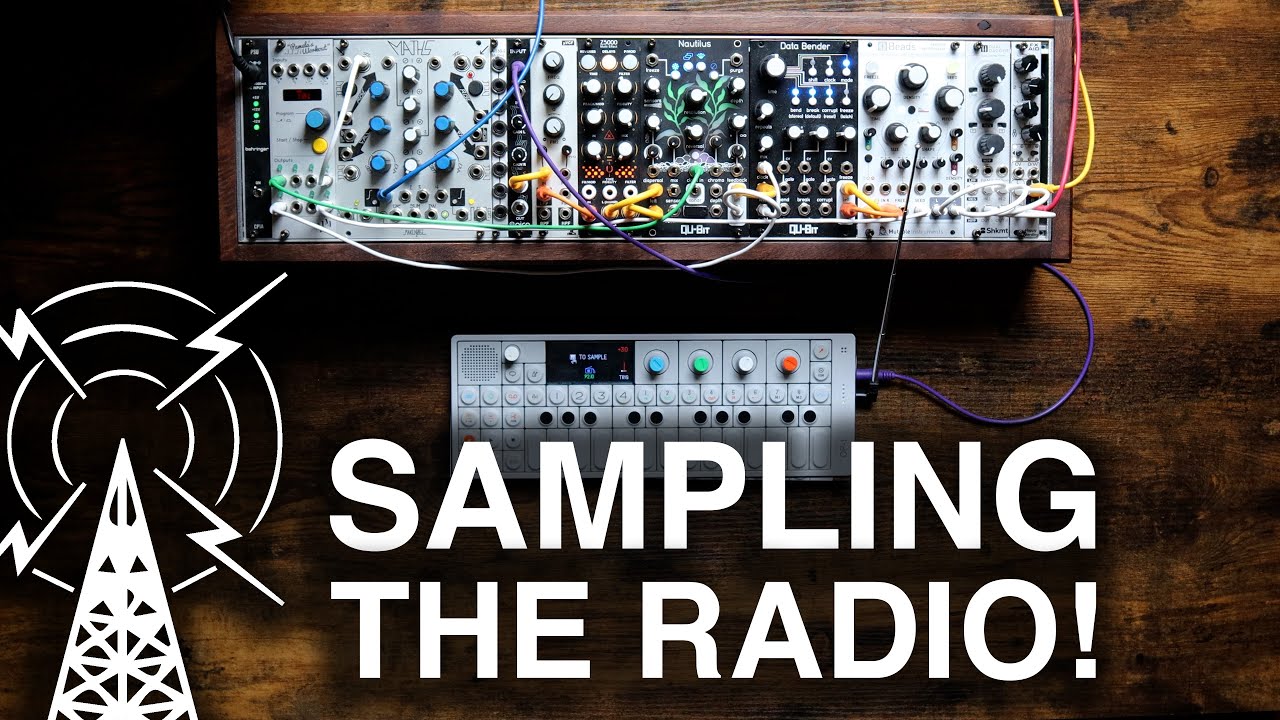Teenage Engineering OP1 - Sampling the Radio + Eurorack!