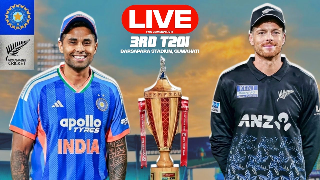 🔴3rd T20I India vs New Zealand Live | Hindi Fan Commentary