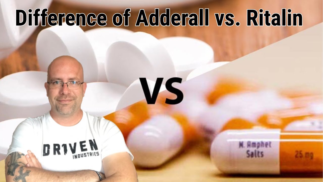 Difference of Adderall vs Ritalin