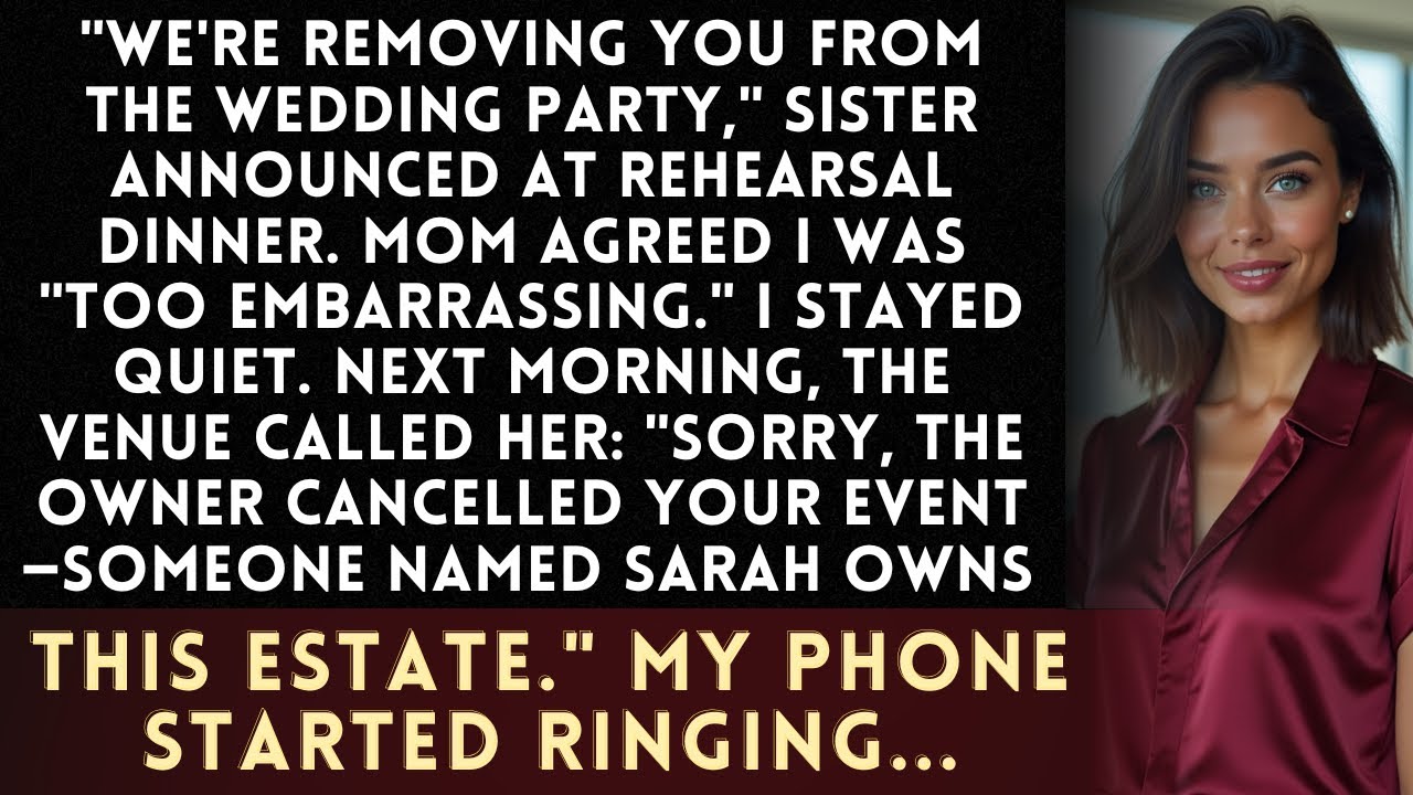 Sister's Wedding Rehearsal: They Uninvited Me—Then Needed My Venue