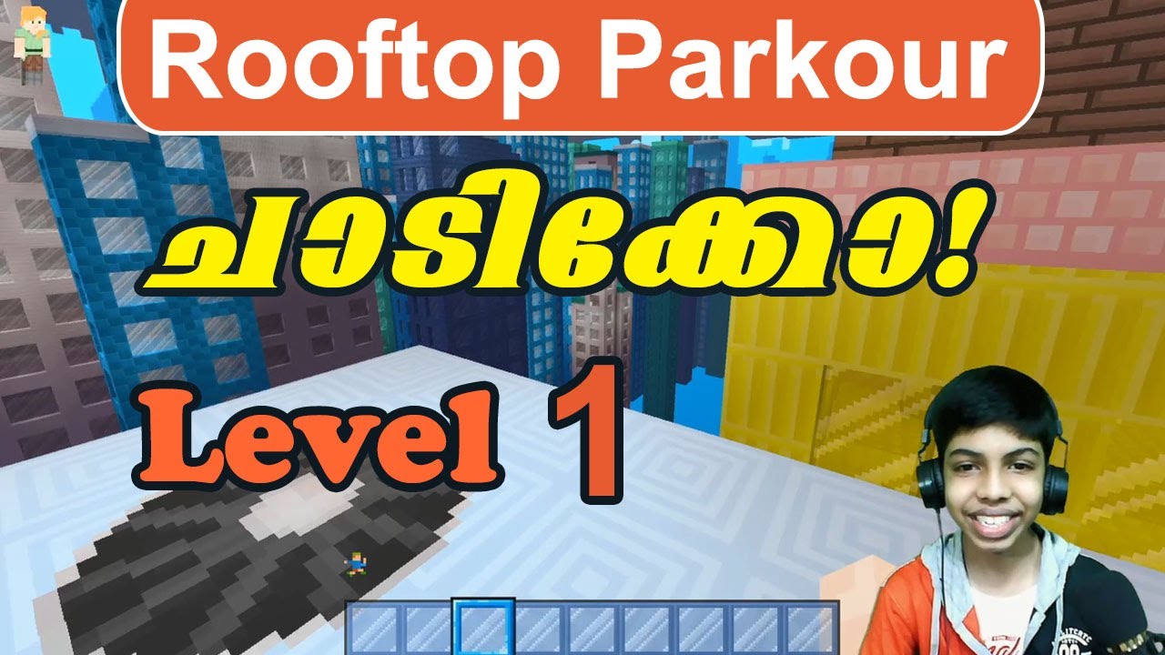 Rooftop Parkour Game | Minecraft | Gaming With HariVids | Level 1