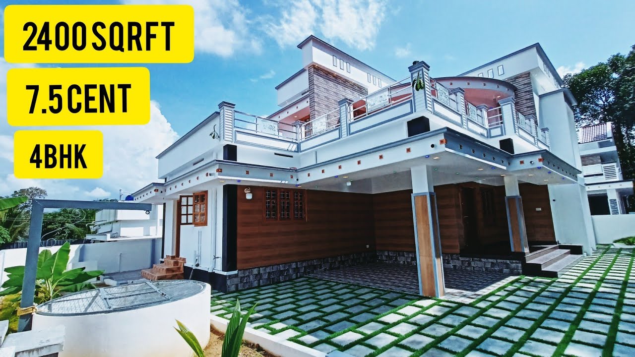 House for sale kerala kottayam changanacherry valiyakulam 7.5 cent 2400 sqrft 4bhk