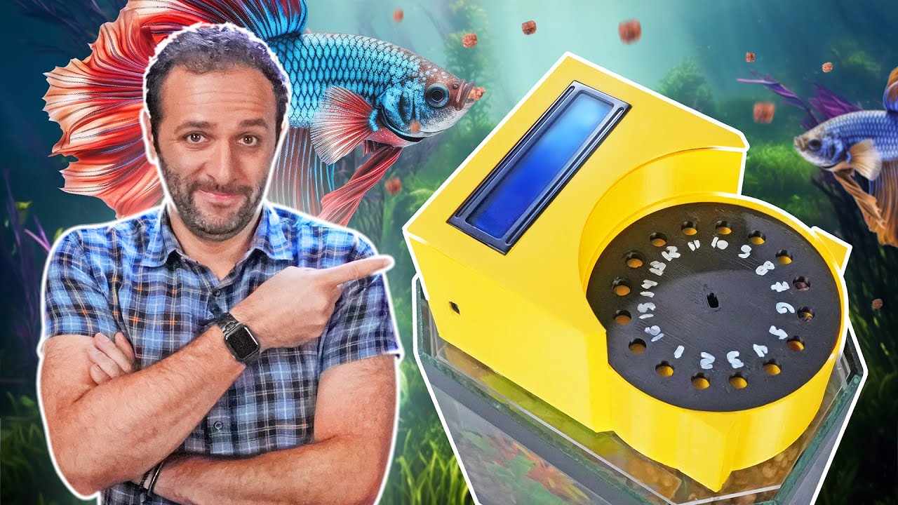 COMO FAZER um ALIMENTADOR AUTOMÁTICO de PEIXES