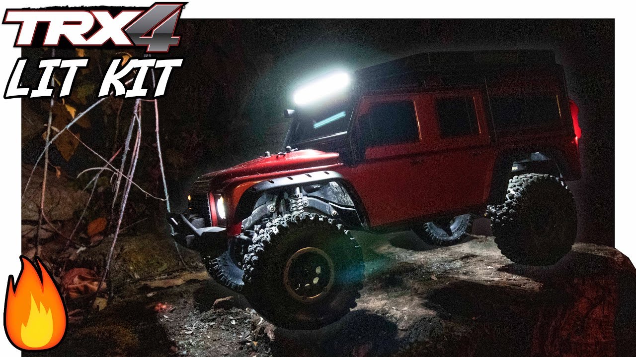 Установка и тестирование комплекта светодиодных фонарей Traxxas TRX-4!