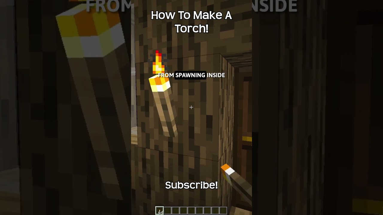 How To Make A Torch In Minecraft!