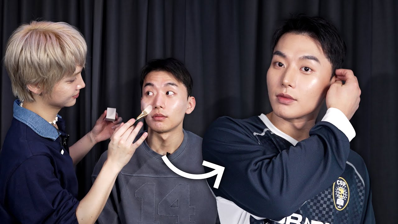 Doing my trainer's makeup cos he kinda looks like [redacted] from RIIZE lol 🥵