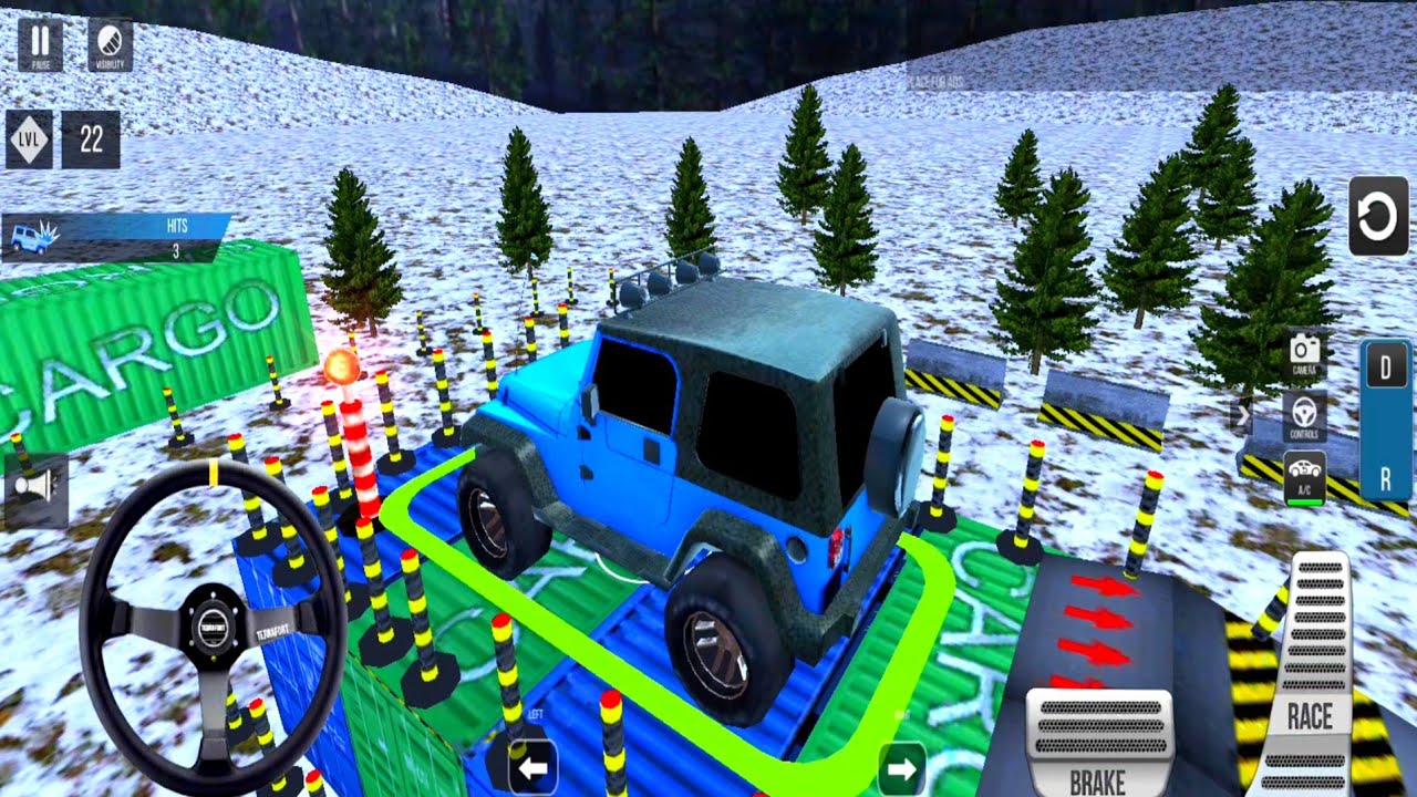 Offroad Jeep Driving Parking Game Play 
