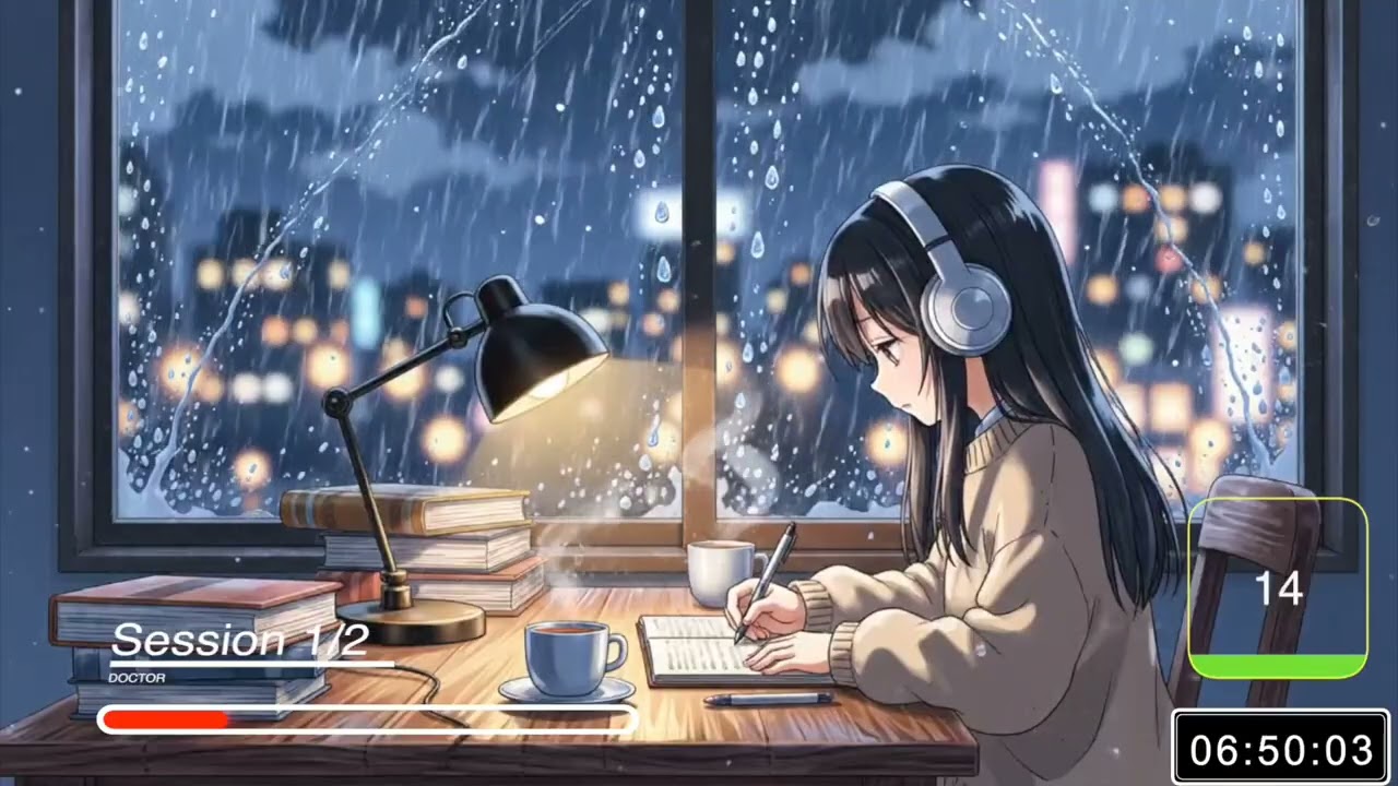 Study With Me 🌿 | 1 Hour | Anime Aesthetic Greenery | Lofi | No Talking