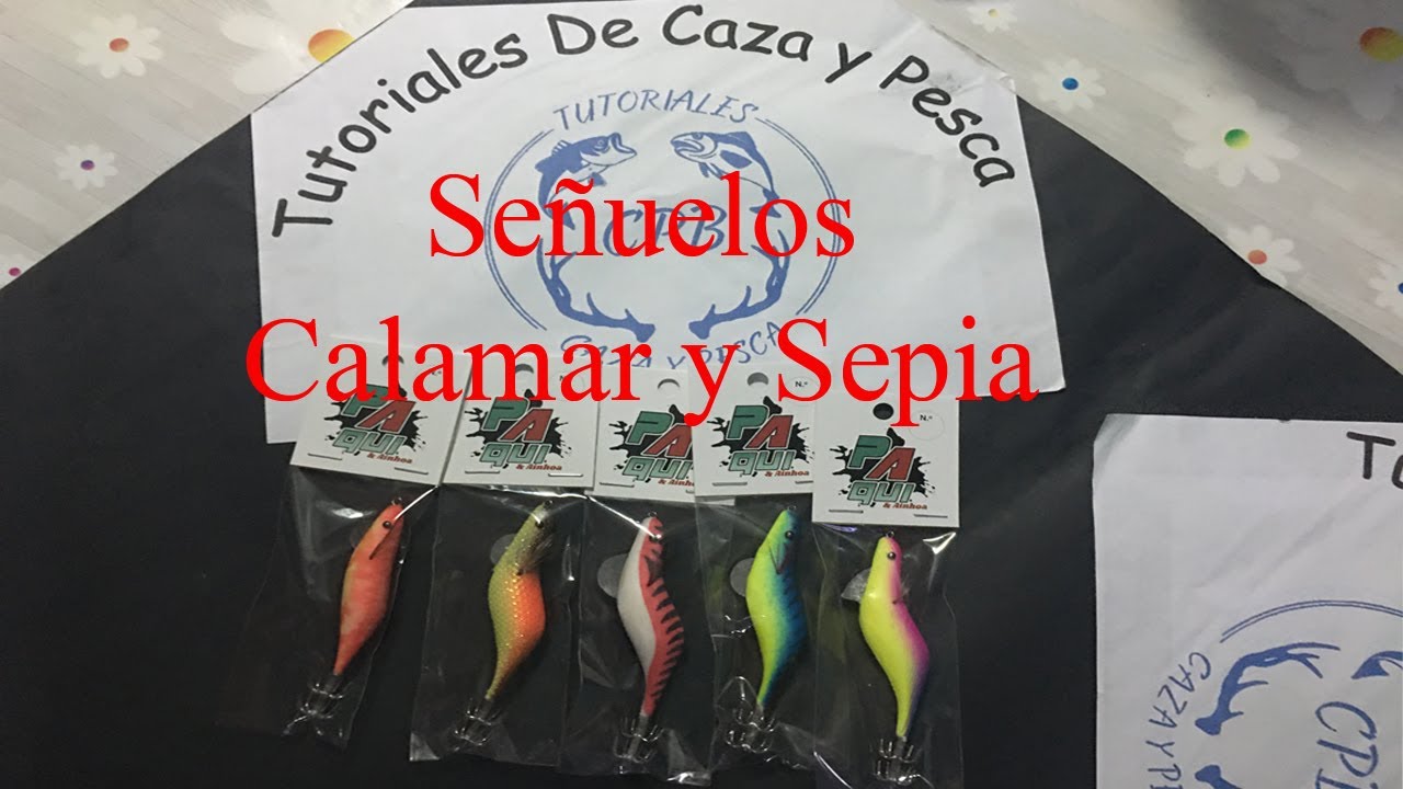 Unboxing, señuelos artesanos para pescar sepia y calamar