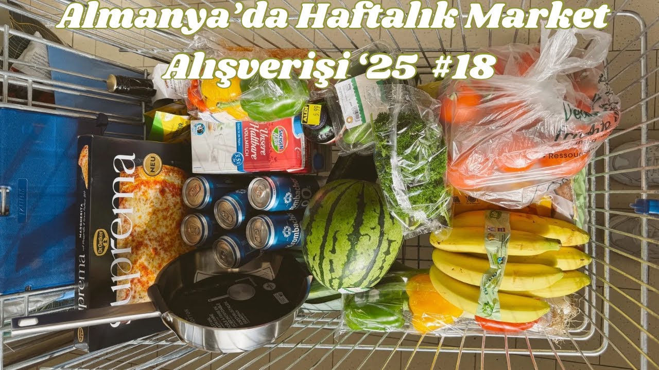 Almanya'da haftalık market alışverişi '25 #18 | Aldi,Lidl, Organik market-Fransa haftası, çelik tava