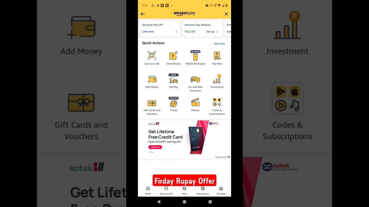 Amazon Friday Rupay Platinum Debit Card FLAT ₹100 Trick #amazon #2024