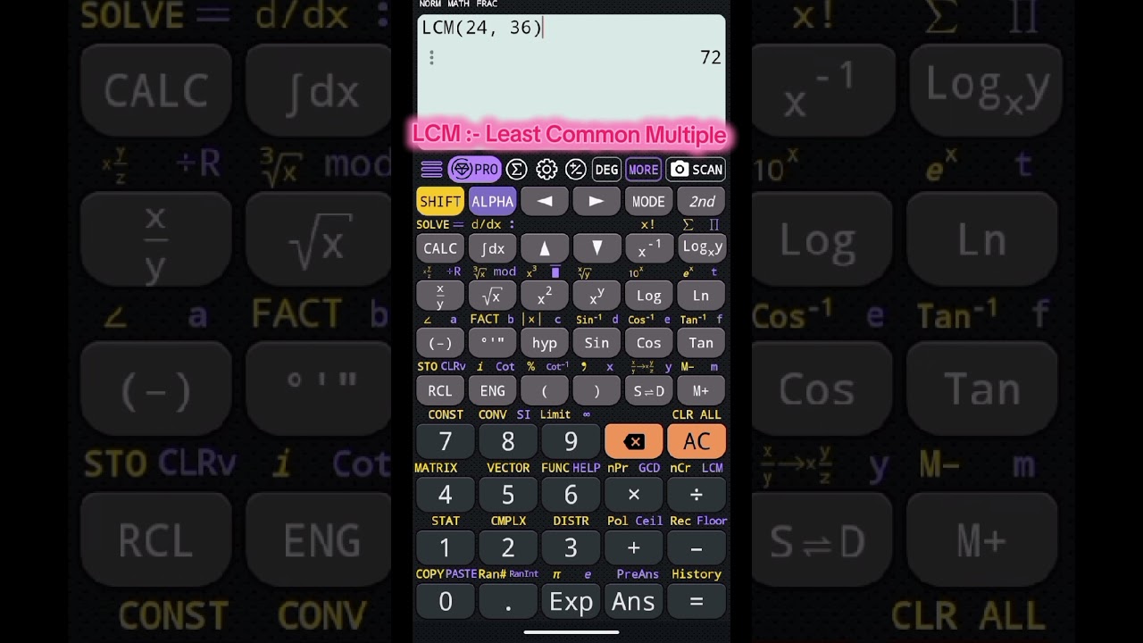 how to determine LCM and GCD/HCF using calculator. 