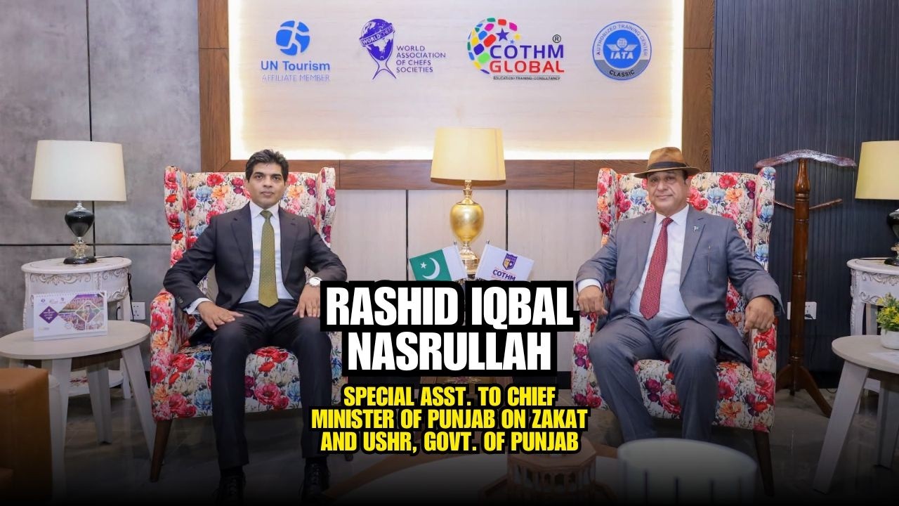 Rashid Iqbal Nasrullah, Special Asst. to the Chief Minister Punjab on Zakat & Ushr, Govt. of Punjab
