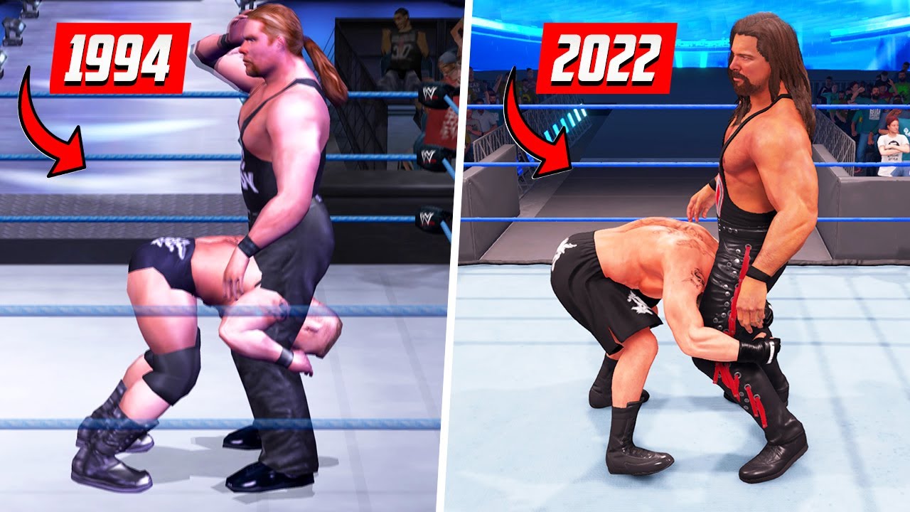 kevin Nash - Jackknife Powerbomb Evolution/History in wrestling games