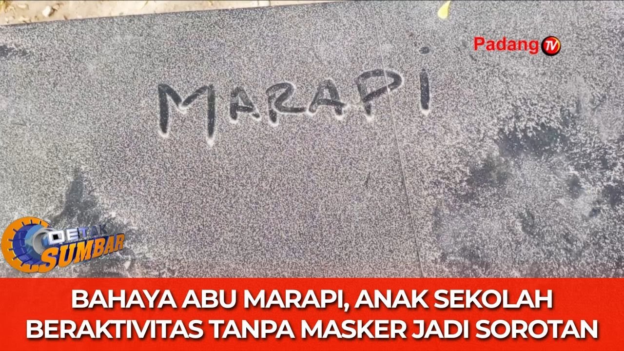 Bahaya Abu Marapi, Anak Sekolah Beraktivitas Tanpa Masker Jadi Sorotan