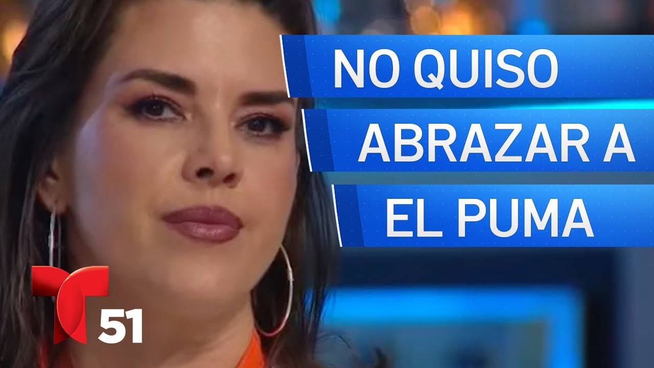 Alicia Machado no quiso abrazar a El Puma tras su eliminación