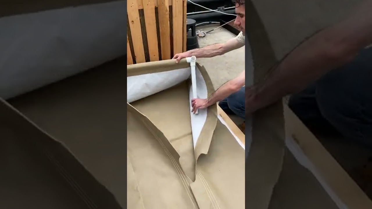 Grassroots Fabric Bed Living Soil Setup #shorts #shortvideo