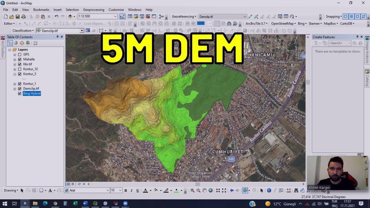 5 metre çözünürlükte DEM Verisi İndirme