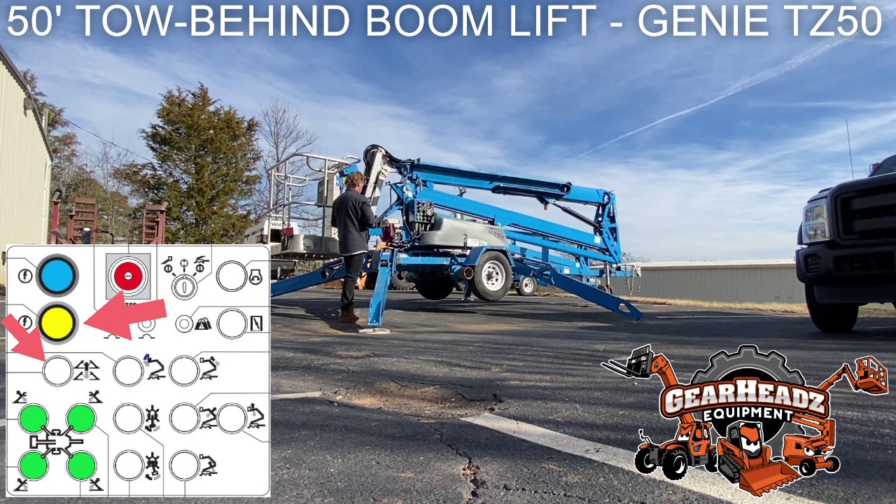 How To Operate a Genie Tow-Behind Boom - Gearheadz Equipment
