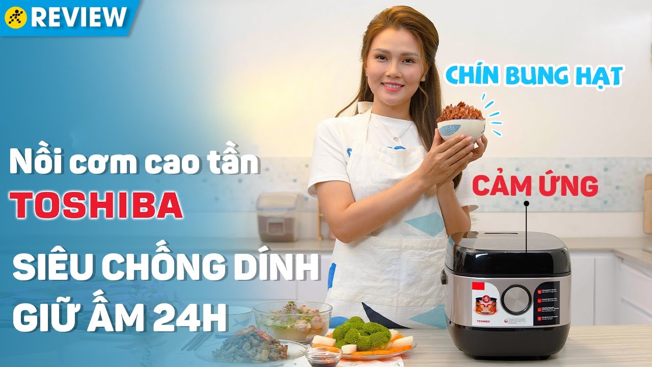 Nồi cơm cao tần Toshiba 1.8 lít: chống dính, cảm ứng hiện đại (RC-18IX1PV) • Điện máy XANH
