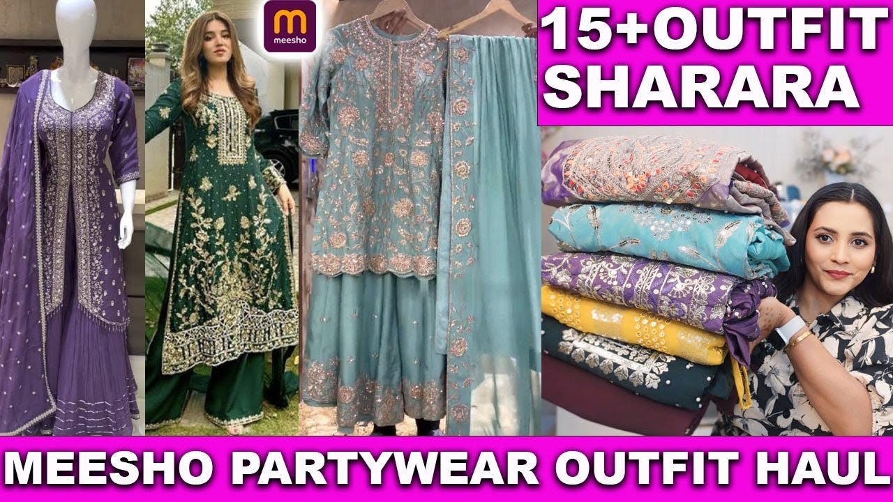 Meesho🌸🛍️Partywear Outfit Haul || 🆕 Arrivals😍|| Sharara Set Plazzo Set co ord Set|| Affordable H