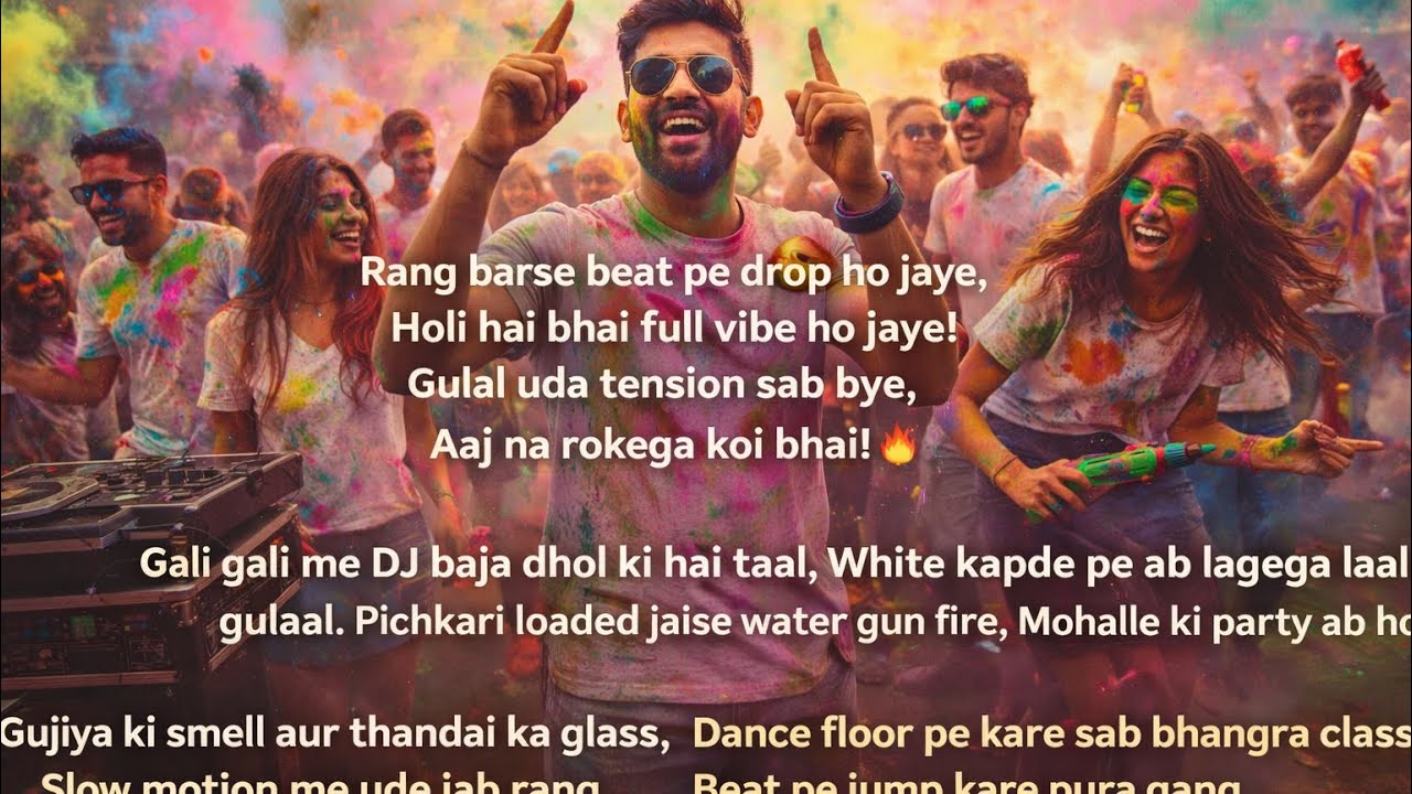 Rangon Ka Riot 🔥 Holi Rap Song 2026 | Desi Party Anthem | Holi Special Hindi Rap #holi #holispecial 