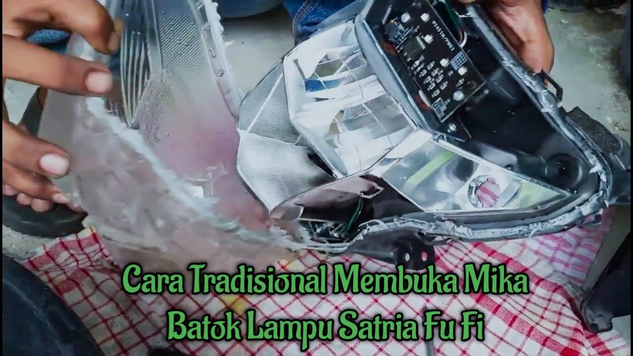 49# Cara Sederhana Melepas Dan Memasang Mika Lampu Depan Satria Fu 150 Fi - Rider Fi / Belang R