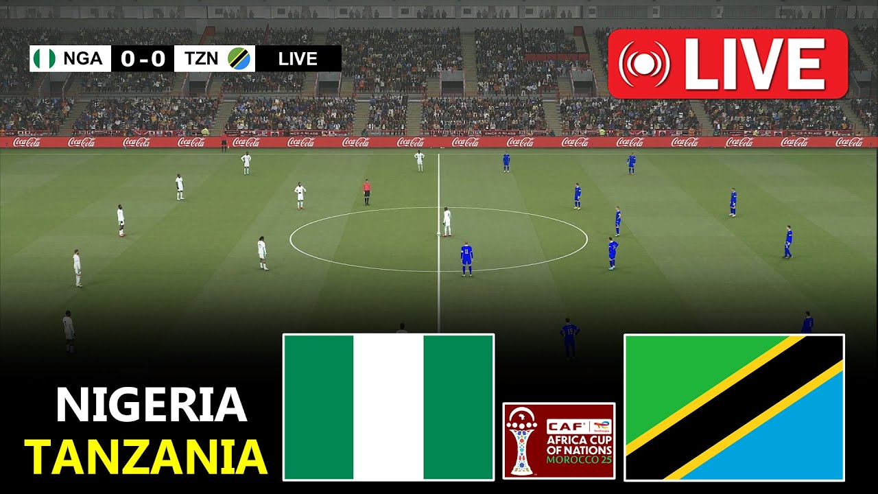 Nigeria vs Tanzania | Africa Cup Of Nations 2025 | Full Match Streaming | PES 21 Simulation