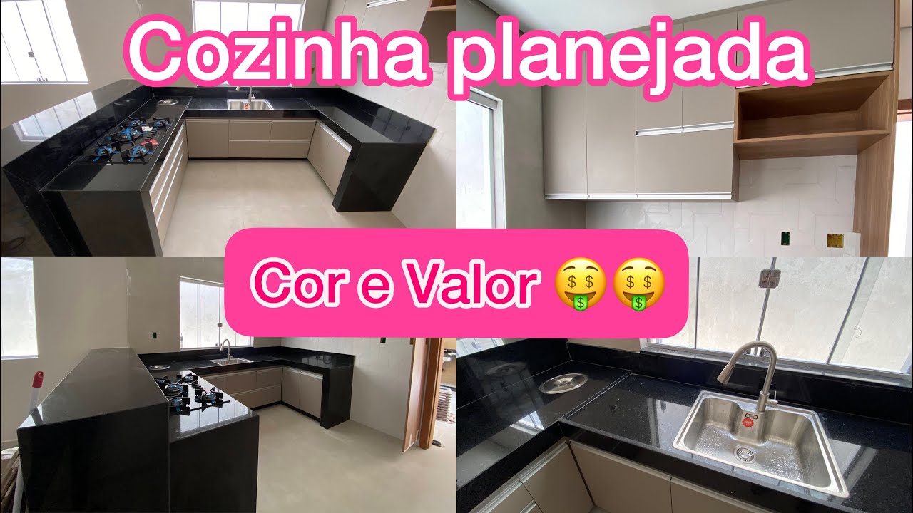 VALOR E COR DA MINHA COZINHA  PLANEJADA/tour completo pela cozinha em construção/móveis planejados