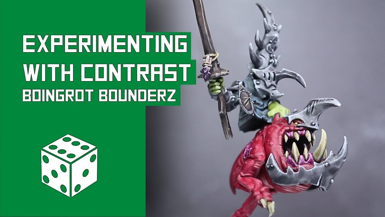 Experimenting With Contrast Paints - Painting A Boingrot Bounder