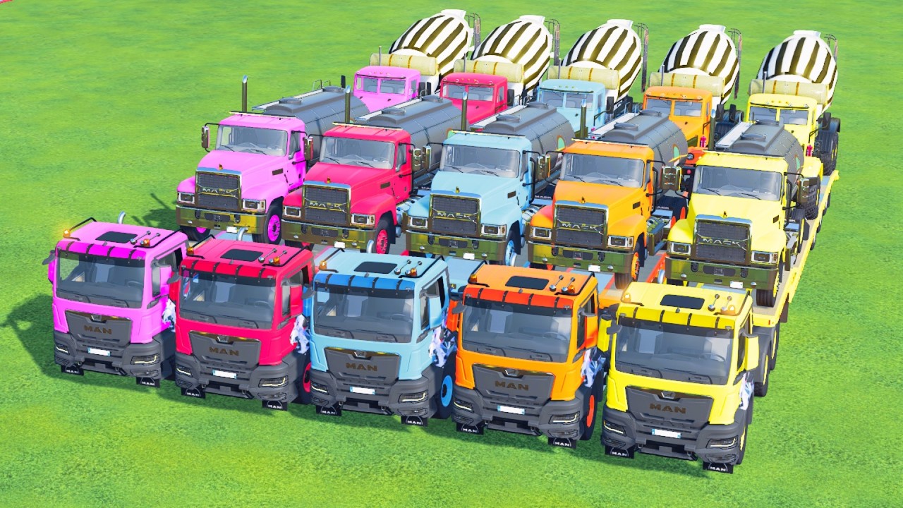 Transporting American Giant Trucks on a Crazy Mission! Farming Simulator 22 #76