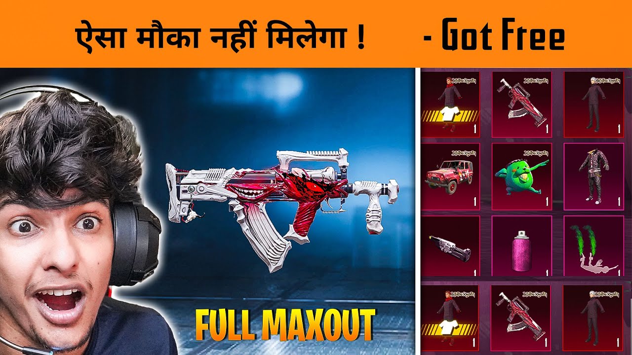 😱 GOT FREE ALL MYTHIC OUTFITS AND MAXOUT NEW GROZA IN BGMI | JUJUTSU DISCOVERY GROZA CARTE OPENING